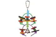 Kazoo Bird Toy Two Tier With Log & Bell