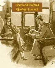 Sherlock Holmes Quotes Journal 8x10 Inches 177 Ruled Blank Pages Diary Notebook