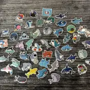 Shark Sticker 48 Cartoon Cute Ocean Animal Decals Waterproof Water bottle New
