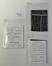 Simon Says Stamp Sentiment Strips #23 - Congrats Graduate Yay Proud - 5 Sets