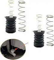 UtySty 2 Sets Drain Trap Seal Spring Pull Rod Switch Rubber Plug Valve Rubber Sealing Stopper Replacement Universal for Twin Tub Washer Dryer 2 in 1 Combo Washing Machine Accessories