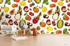 3D Tropical Fruits Colorful Self-adhesive Removeable Wallpaper Wall Mural
