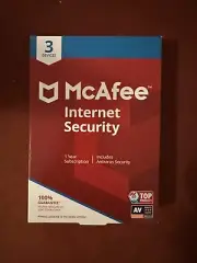McAfee Internet Security 3 Device Antivirus Software 1 Year Subscription