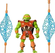 Masters of Universe Origins Turtles of Grayskull Michelangelo Reptile Wars Posable Action Figure, Teenage Mutant Ninja & Motu Crossover Hero Mikey Toy