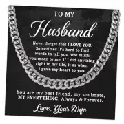 To My Husband Necklace With Message Card, Husband Gift From Background #11