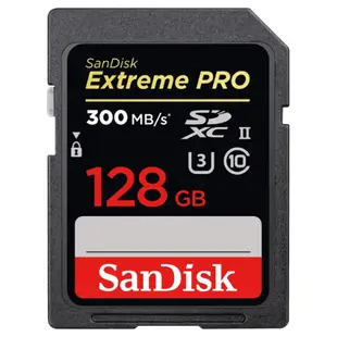 SanDisk 300ms/s ExtremePRO SDXC UHS-II 記憶卡 64GB 128GB 公司貨