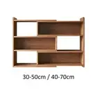 Wooden Bookcase Corner Bookshelf Book Rack for Home Bedroom Small Space