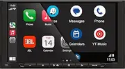 [JBL] Legend 700 2 DIN Car Radio with Screen, CarPlay Android Car, Hands-Free Car Radio with Bluetooth, 7 Inch Touch Screen, USB/AUX FM/MW, 6-Channel 4V Preamp Outputs with Sub Control
