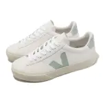 【VEJA】休閒鞋 CAMPO CHROMEFREE LEATHER 女鞋 白 水藍 奶油底 小白鞋(CP0502485A)