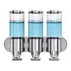 3-in-1 Shower Soap Dispenser 3x500ml Chamber Non-Drilled Wall Mounted Z0T2