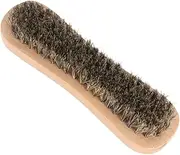 NIYANGLE 1Pc Double Sided Wooden Shoe Cleaning Brush Portable Bristle Brush for Shoe Care Durable and Lightweight Design for Boots and Sneakers Cleaning