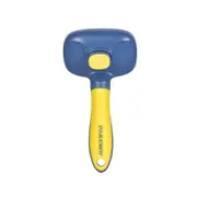 Pakeway T10 Self-Cleaning Pet Dog/Cat Slicker Dematting Brush Max XL Blue/Yellow