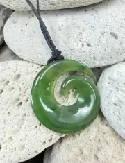 Jade Pendant Koru 30mm