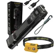 Nitecore EDC29 6500 Lumens Rechargeable Tactical Flashlight + NU25 Yellow 360 Lu
