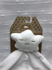 Angel Dear White Star Security Blanket Lovey Plush Cuddle Blankie Nunu Unisex