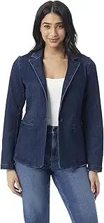 [Gloria Vanderbilt] Women's Single Button Front Fitted Blazer Standard