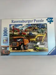 New Ravensburger 100 XXL Construction Trucks Children's Jigsaw Puzzle 100pc