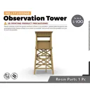 1/100 Observation Tower For Model Railroads Display