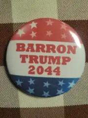 BARRON TRUMP FOR PRESIDENT 2044 BUTTON PIN 2 1/4" ROUND
