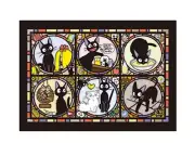 Japan Ensky Town News Courier Gigi Cat Witch New Art Crystal Jigsaw Puzzle 208pc