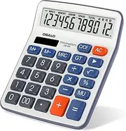 [OSALO] Office Large Display Big Buttons 12 Digit Solar Desktop Basic Calculator (OS-6M)