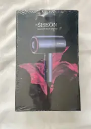 Sheon Lightweight Hair Blow Dryer w/Diffuser Professional Ionic Hot/Cold, New