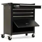 BULLET Pro 4 Drawer Tool Box Cabinet Trolley Storage, with 1-Door Toolbox Garage