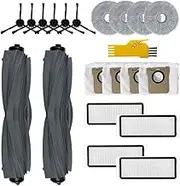 Laimaiou Accessory Kit for Dreame L20 Ultra Robot Vacuum Cleaner Replacement Parts, 20 Packs, 2 Roller Brushes, 4 Filters, 6 Side Brushes, 4 Mop Cloths, 4 Dust Bags