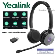 Yealink WH62 Dual Portable Teams with Dongle DECT Wireless Headset 1208643