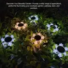 Solar Snowflake Decoration Light Garden Light IP65 Waterproof 3 Modes with Stake