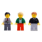 LEGO 樂高 10251 銀行經理+銀行秘書+銀行櫃檯員 單人偶 全新品, 銀行 街景 城市 磚塊銀行