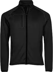[Tee Jays] Mens Stretch Fleece Jacket (UK Size: S) (Black)