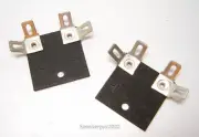 Pair of Fiber Board Woofer Terminals / Speaker Part / .25 Spade / FBT9