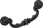 LBFEEL 6" Large Drop Bail Dresser Pull Handle Drawer Pulls Rustic Antique Black Bronze Kitchen Cabinet Pull Handle Hardware 150 mm