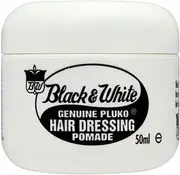 Black and White Genuine Pluko Hair Dressing Pomade (50ml) - Pack of 2