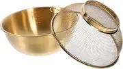Kitchen Sink Draining Basket 2pcs Fine Mesh Strainer Stainless Steel Fruit Vegetable Drainer Rice Strainer Kitchen Utensil