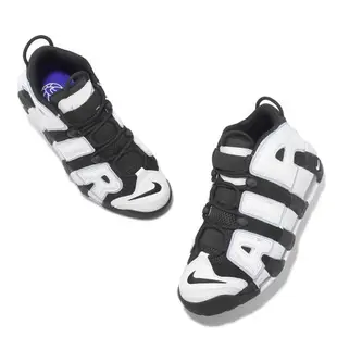 Nike 休閒鞋 Air More Uptempo 96 男鞋 黑 白 大AIR Cobalt Bliss DV0819-001