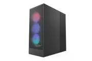 NZXT H7 Flow CM-H72FB-R1 Computer Case - ATX Motherboard Supported - Mid-tower - Galvanized Cold Rolled Steel (SGCC), Tempered Glass - Matte Black -