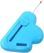 2-in-1 Adjustable Seam Guide with Built-in Seam Ripper,2 in 1 Needle Threader Seam Ripper, Magnetic Seam Guide with Seam Ripper, Cloud-Shaped Needle Threader (Blue)