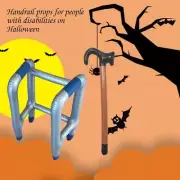 2Pcs PVC Walking Stick Costume Party Blow Up Prop Novelty Zimmer Frame