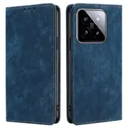 Rfid Blocking Leather Phone Case For Xiaomi 14, Anti-scratch Wallet Design Phone Shell