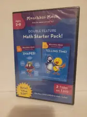 Munchkin Math Double Feature: Shapes & Telling Time (DVD, 2009) - BRAND NEW