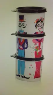 Tupperware Día de los Muertos Canisters- Set of 3-NIP