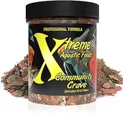 Community Crave Spirulina/Krill Flakes Fish Food 56 Grams (2oz) - Tropical Fish Flakes