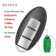 Smart Remote Car Key Fob 315Mhz with 4A Chip for Nissan X-trail 2014-2017