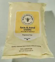 Baby Bee Face & Hand Cloths by Burt's Bees for Kids - 30 Pc Towelettes