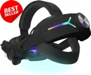 Head Strap Battery Pack for Meta Quest 3, 12000mAh, with RGB Light