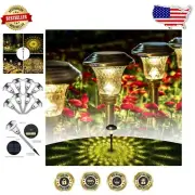 Sleek Solar-Powered Pathway Lights - 8 Count with Bright 3500K Warm White Glow