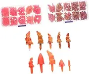 Gogogmee Christmas Snowman Nose Toys Xmas Snowman Nose Craft Supplies DIY Snowman Nose Kit 2 Boxes Handmade Materials
