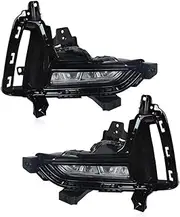2PCS LED DRL Fog Lamp Compatible For Kia Carnival SEDONA 2021 2022 2023 Daytime Running Light Driving Fog Light Head Lamp